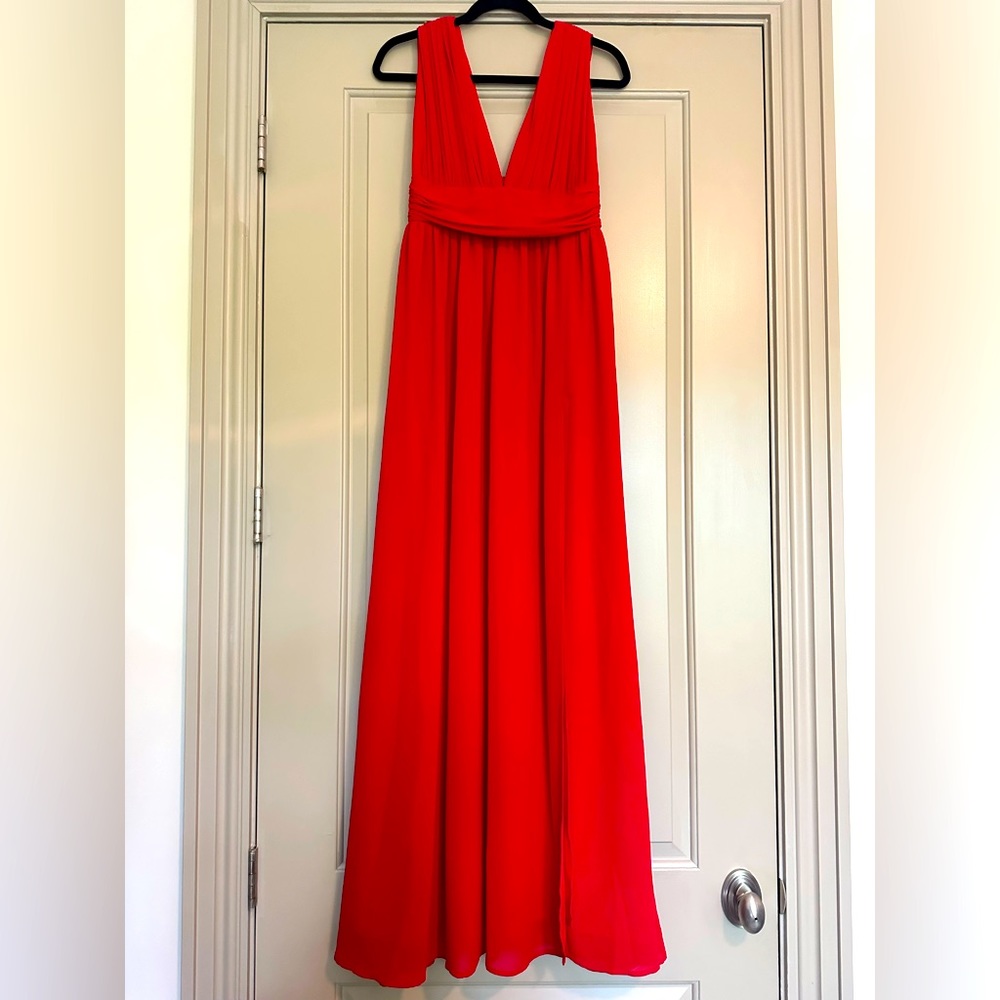 Lulu’s Heavenly Hues Red Maxi Dress